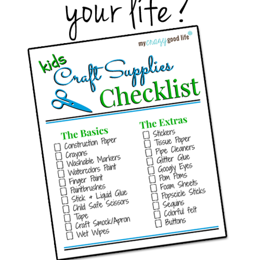 Stock Up With This Kid's Craft Supply List
