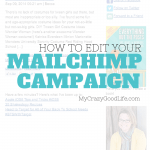 How to edit a MailChimp campaign