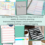 The best free printable blog planners