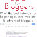 SEO tutorials for bloggers