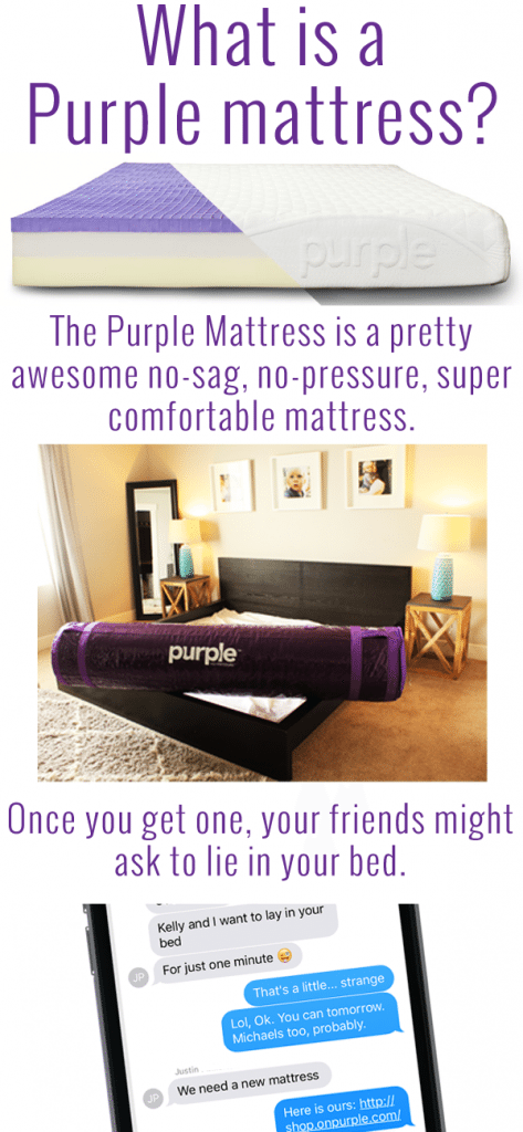 mattress purple sag pressure