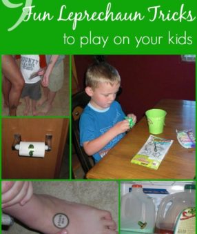Though the leprechaun is a newer visitor, we are embracing him and having a ball with St. Patrick's Day! Here are some fun Leprechaun tricks to play on your kids.