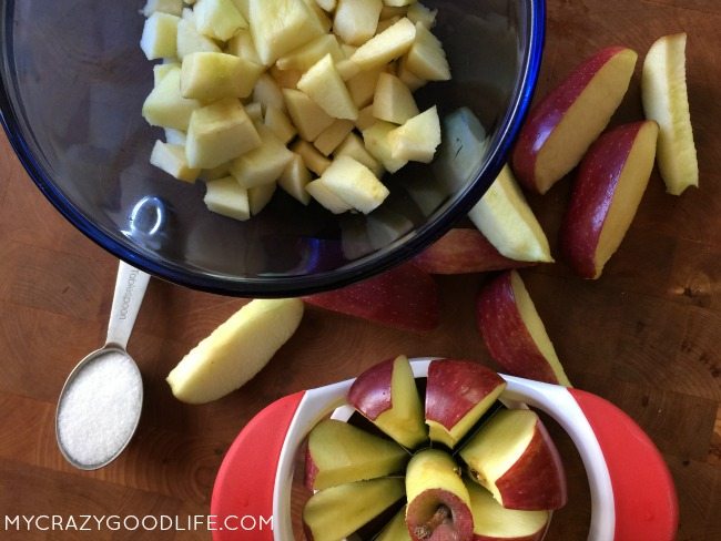 Apple crisp in a jar