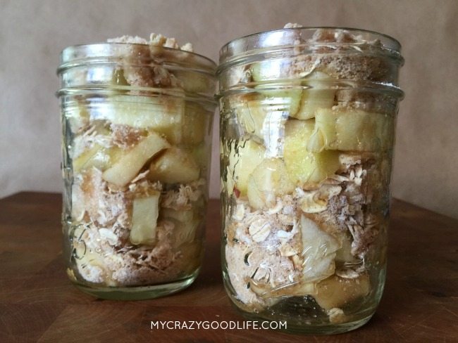 Apple Crisp In A Mason Jar