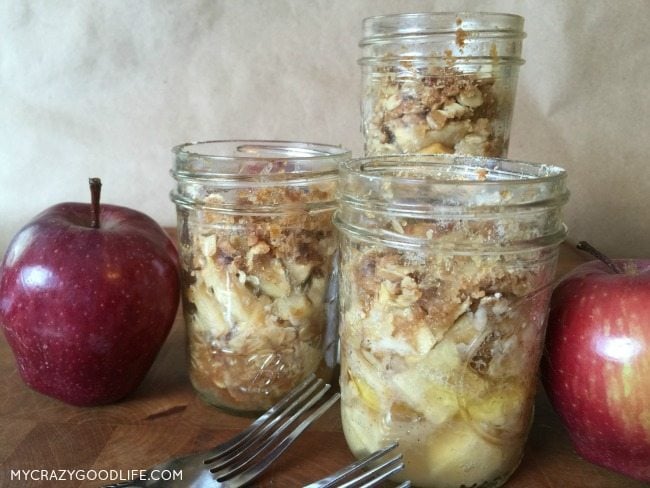 Apple Crisp In A Jar | Gluten Free Apple Crisp in A Jar