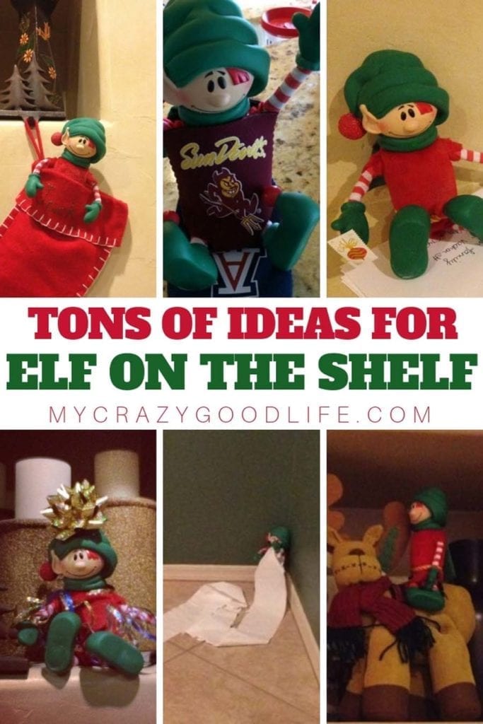 Are you in need of some Elf On The Shelf ideas? We have a few for you, and are inviting you to play along! Check out these fun Elf on the Shelf Ideas. Elf on the Shelf ideas can be tricky if you have smart kids that catch on quick, hopefully these will help! Elf on the Shelf Ideas | Elf on the Shelf Ideas for Kids | Naughty Elf on the Shelf Ideas