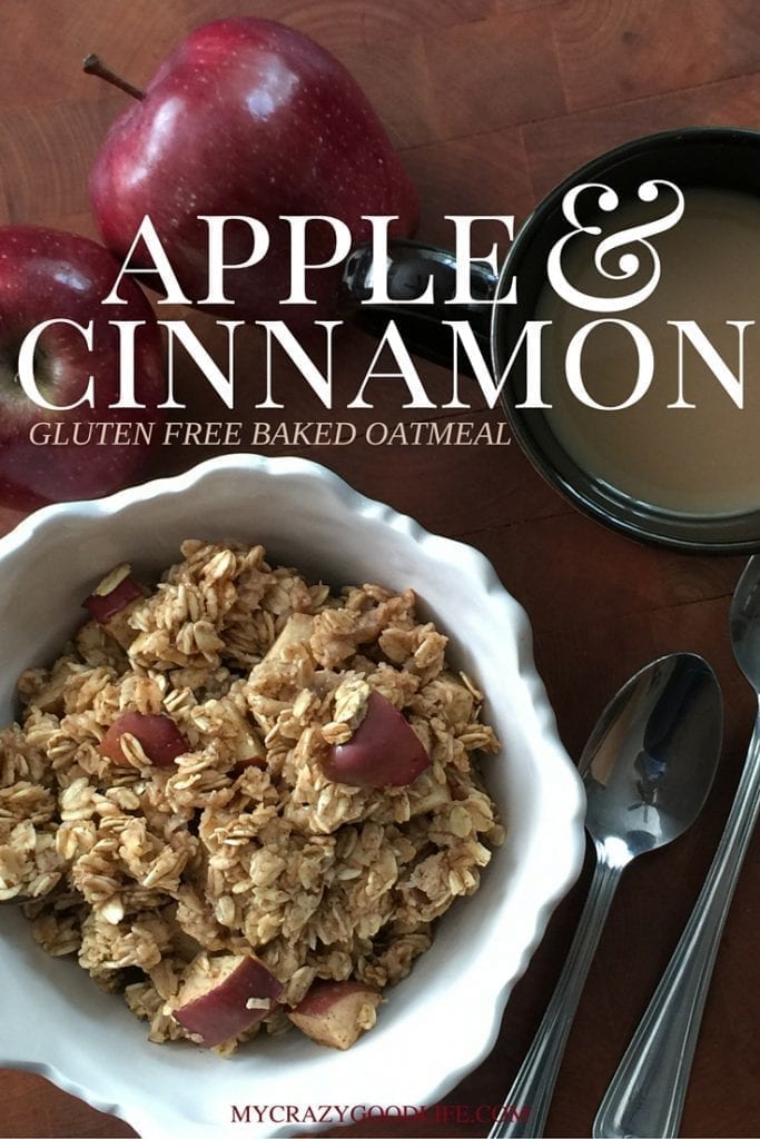 Gluten Free Baked Apple Cinnamon Oatmeal