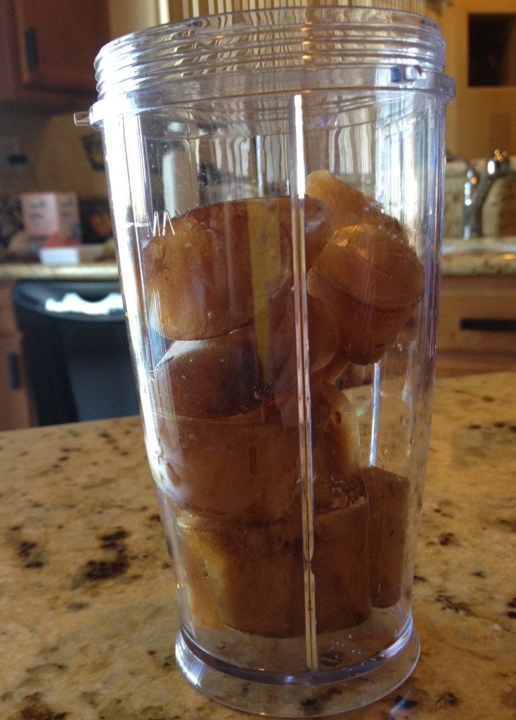 This is my favorite recipe for a blended peanut butter mocha, made with coffee ice cubes. It's peanut butter heaven–so delicious.