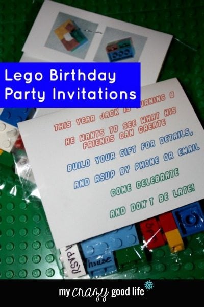 LEGO Party Invitations