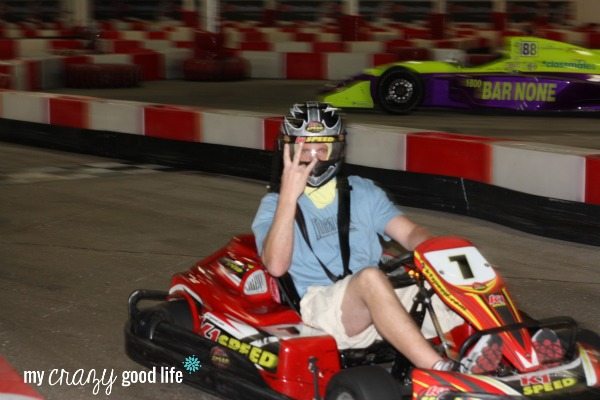 Dad at K1 Speed in Scottsdale