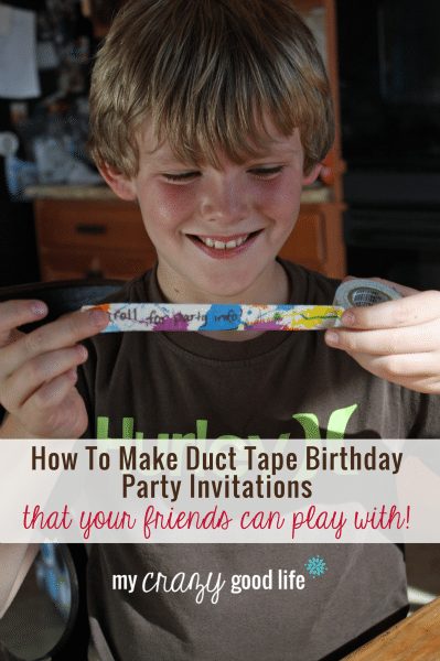 How To Make Duct Tape Birthday Party Invitations