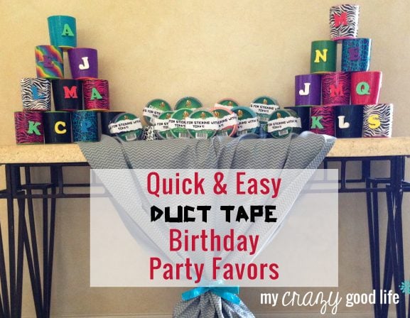 Quick & Easy Duct Tape Party Favors