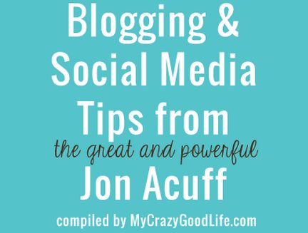 25 social media and blog tips from Jon Acuff