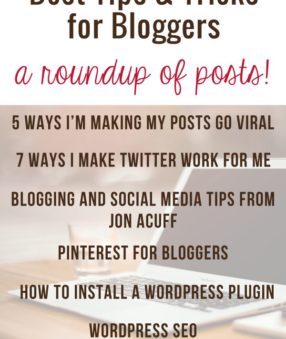 Best tips and tricks for bloggers: a roundup of posts