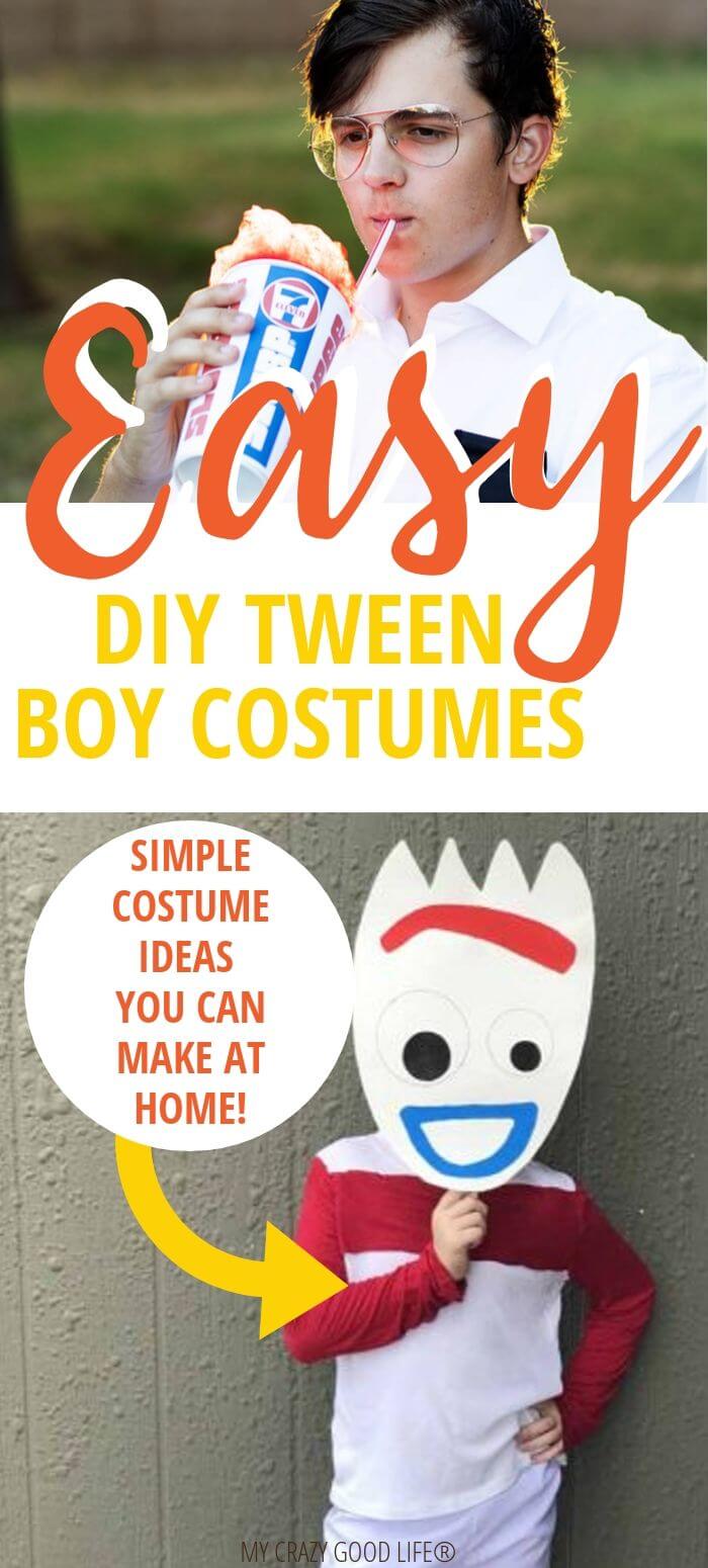 DIY Tween Boy Costume Ideas : My Crazy Good Life