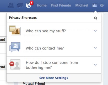Facebook Privacy Shortcuts