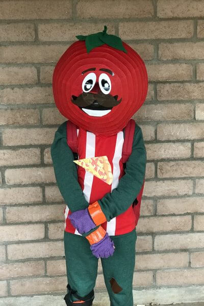 Fortnite costume idea: tomato head