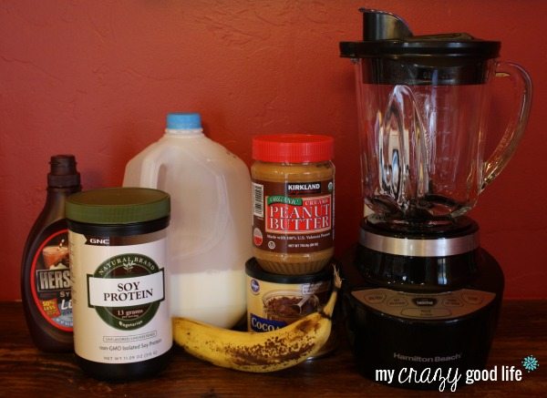 Ingredients Chocolate Peanut Butter Banana Smoothie