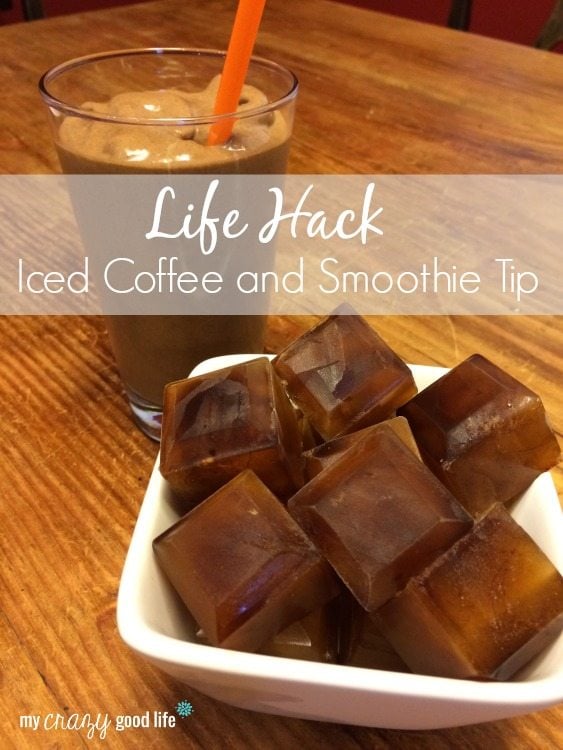 Life Hack: Frozen Coffee Cubes in iced coffee and smoothies