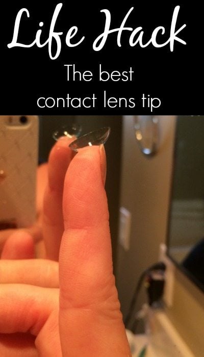 Life Hack: The best contact lens tip