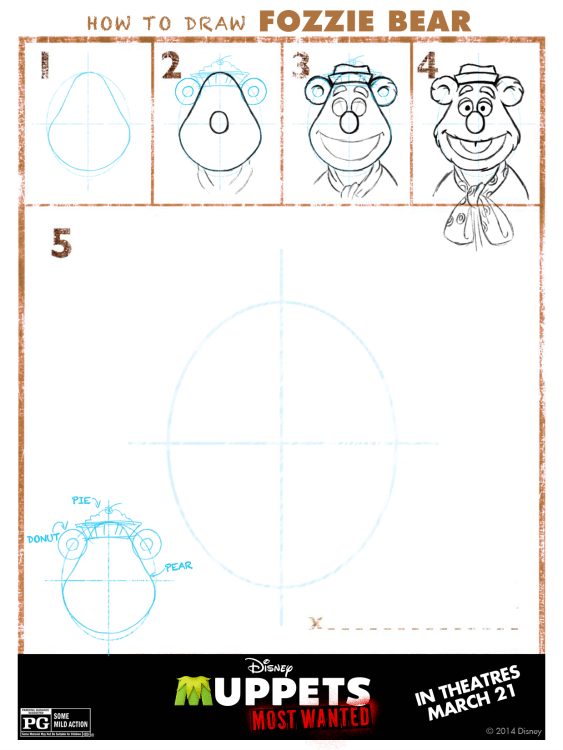 How to draw a muppet