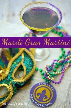 Mardi Gras Martini Recipe : My Crazy Good Life