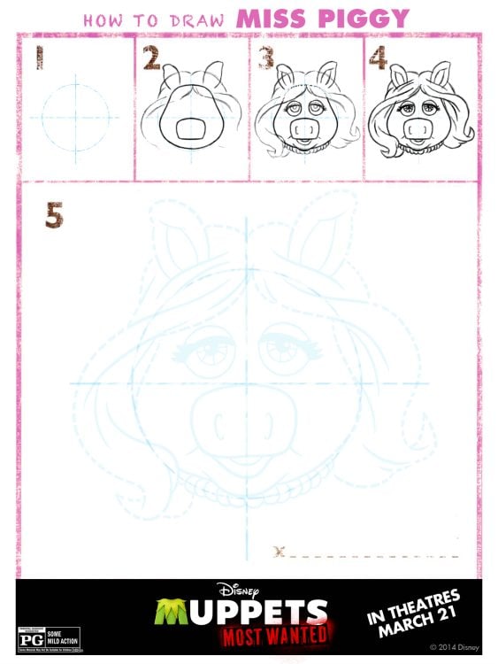 How to draw a muppet
