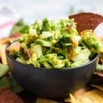 Easy Guacamole Recipe with chips