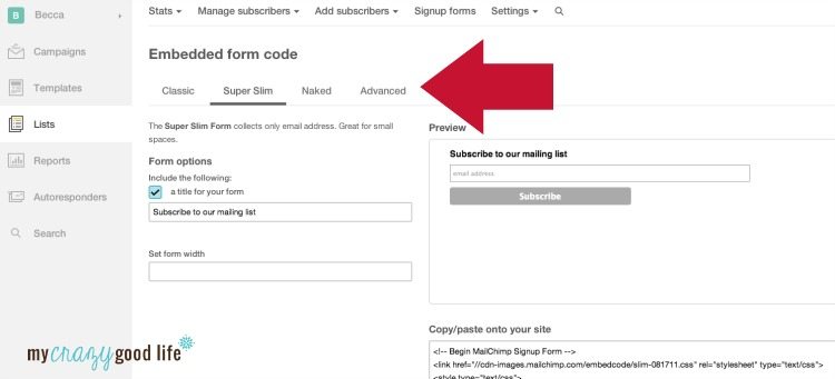MailChimp Subscribe Box