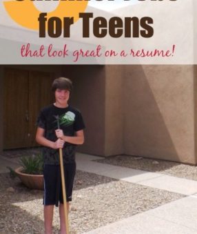 5 Summer Jobs for Teens (that look great on a resume!)