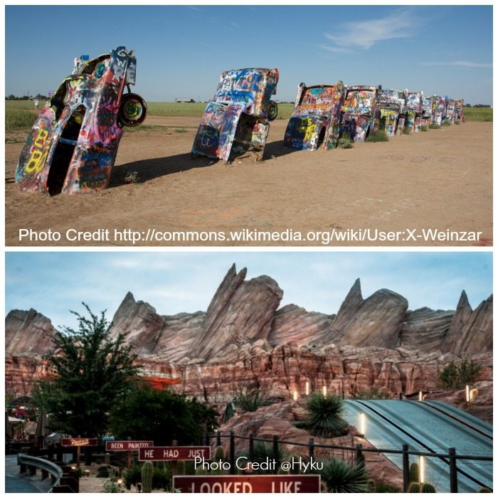 Cadillac Ranch in Cars Land