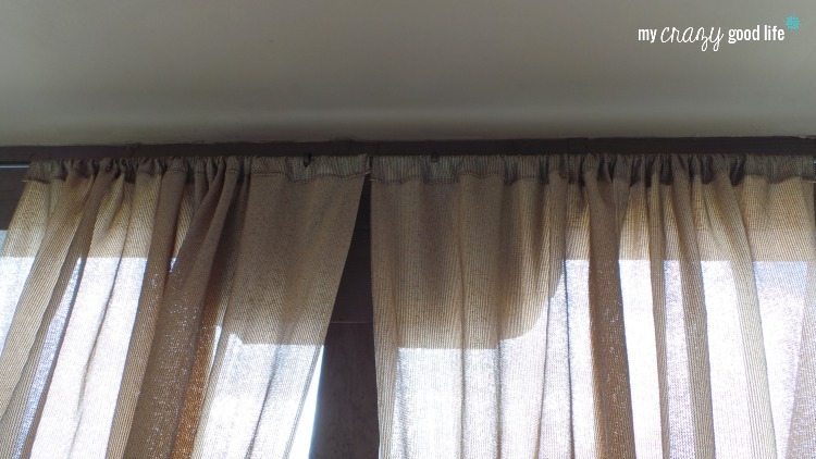 DIY Outdoor Curtains: Inside