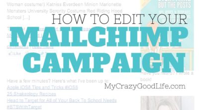 How to edit a MailChimp campaign