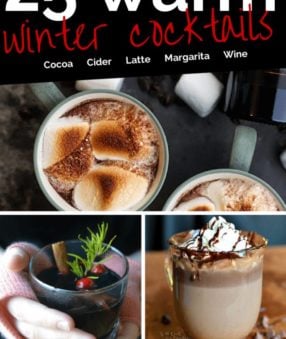 These warm winter drinks with alcohol are the perfect thing to warm you up! Warm cocktail recipes are just what you need this winter. Boozy Hot Chocolate | Warm Cocktails | Alcoholic Hot Drinks