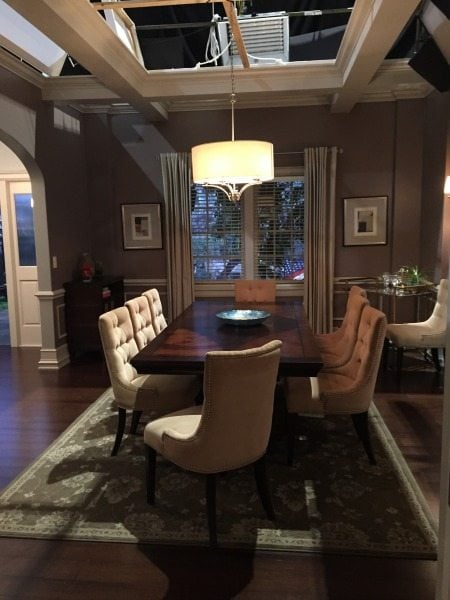 The dining room in the hit ABC comedy black-ish
