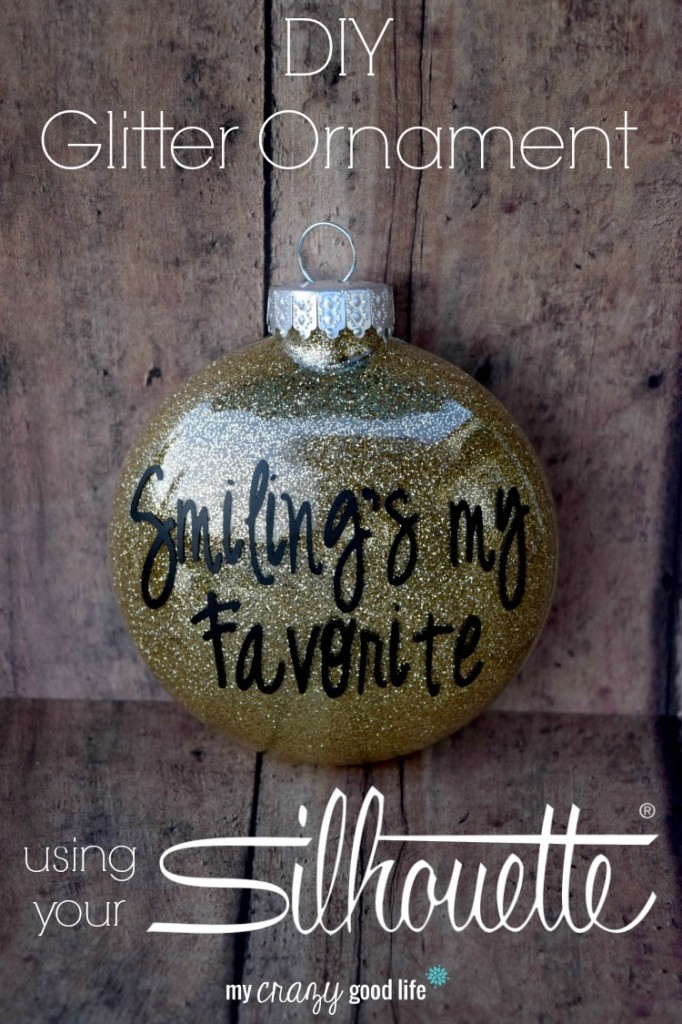 DIY Glitter Ornament using your Silhouette