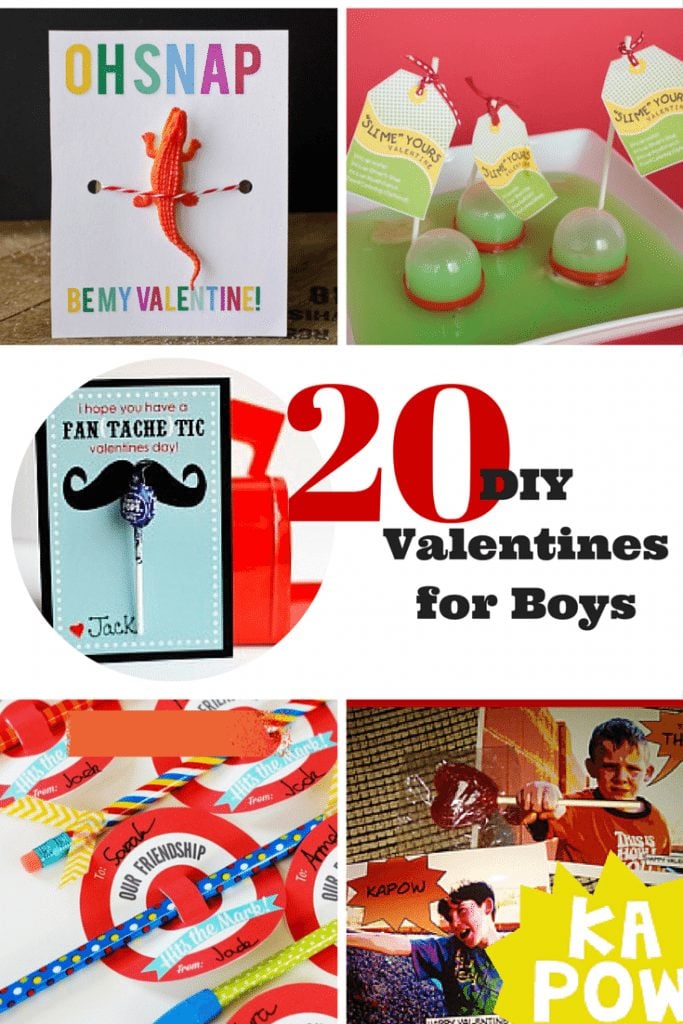 20 DIY Valentines for Boys