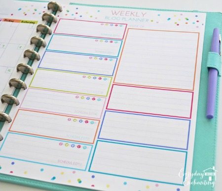 Blog Planner from Everyday Enchanting
