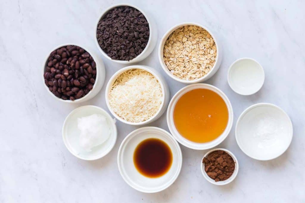 ingredients needed to make Healthy Coconut Brownies