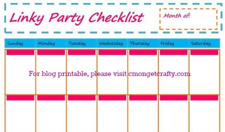 Linky Party Checklist