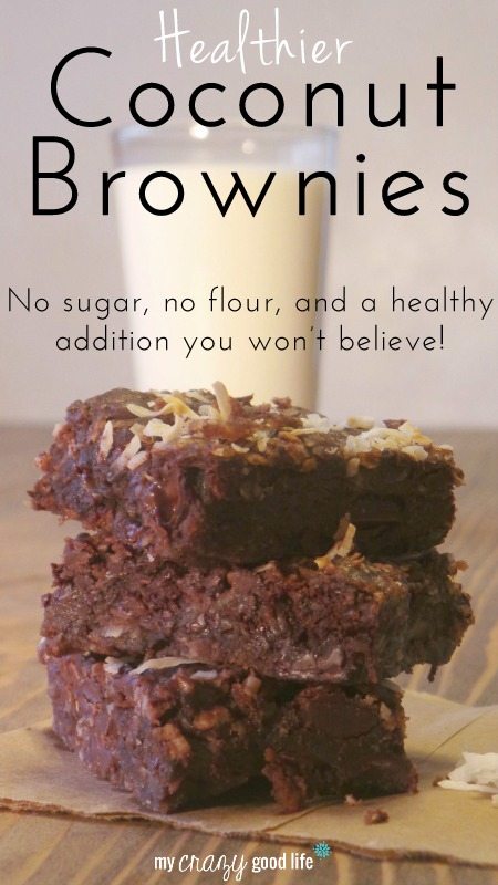 Healthier Coconut Brownies (with black beans)
