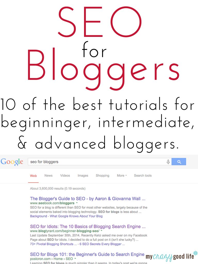 SEO tutorials for bloggers