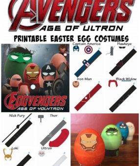 Print these fun and free Avengers Easter Egg Costumes today!
