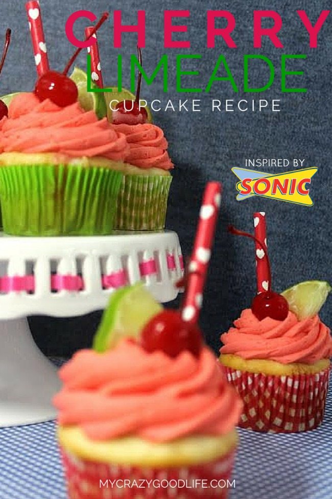 Cherry Limeade Cupcake Recipe (Inspired by Sonic)