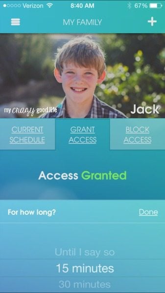 Parental Guidance app for iPhone