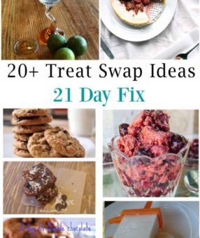 Treats. They are the key to not feeling deprived on a "diet," but it's tough to find healthy replacements for your favorite treats. One of the things I love about the 21 Day Fix is that you can easily find healthier treats and swap them out for one of your yellow (carb) containers a few times a week. Treats can be alcohol, dark chocolate, and plenty of other options–remember the 21 Day Fix is teaching you how to make healthy choices, not placing tons of restrictions on your diet.