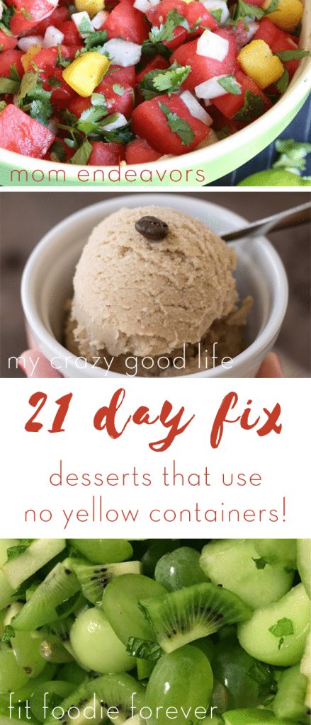 21 Day Fix Desserts That Use NO Yellow Containers! : My Crazy Good