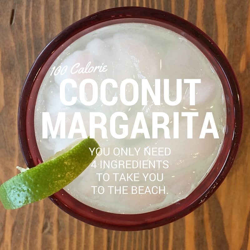 This low cal Coconut Margarita uses just a few ingredients and can take you to the beach... at least mentally. This is one of my favorite LaCroix cocktails... a LaCroix margarita! 