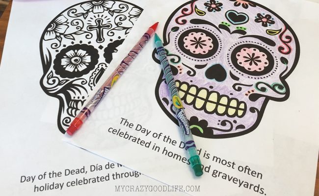 Day of the Dead Coloring Pages and Story Book