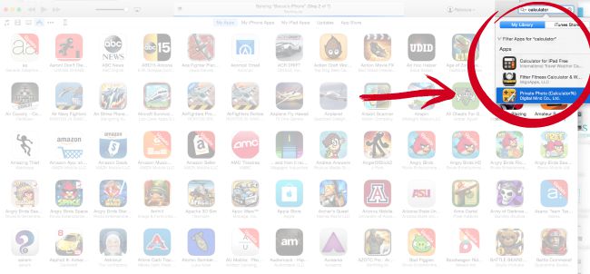Find Calculator% app in iTunes